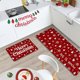 thumbnail image 4 of Tapetes de poliéster con adornos navideños, 2 unidades, tapetes y tapetes de cocina navideños, tapete antideslizante, decoración navideña para cocina, juegos de tapetes de cocina, decoración navideña, 4 of 6