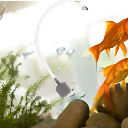 LEORX Portable Air Pump Aquarium Air Pump Sky-blue Plastic Silent Design 1Pack