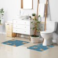 thumbnail image 6 of Yayeee Bath Rug for Bathroom Floor Non Slip Rectangle Fluffy Soft Absorbent Mat, 16"x24", Capybaras Swimming, 6 of 7