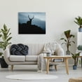 thumbnail image 2 of Stupell Industries Elk Silhouette At Dusk Deep Blue Night Sky Photograph Gallery Wrapped Canvas Print Wall Art, Design by James Dobson, 2 of 7