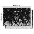 thumbnail image 6 of Black Gothic Sun Moon Flower Pattern Summer Placemats Table Placemats Set Of 4-Linen Kitchen Washable Placemats Table Mats 11.8"x17.7" Non-Slip Heat Resistant, 6 of 6