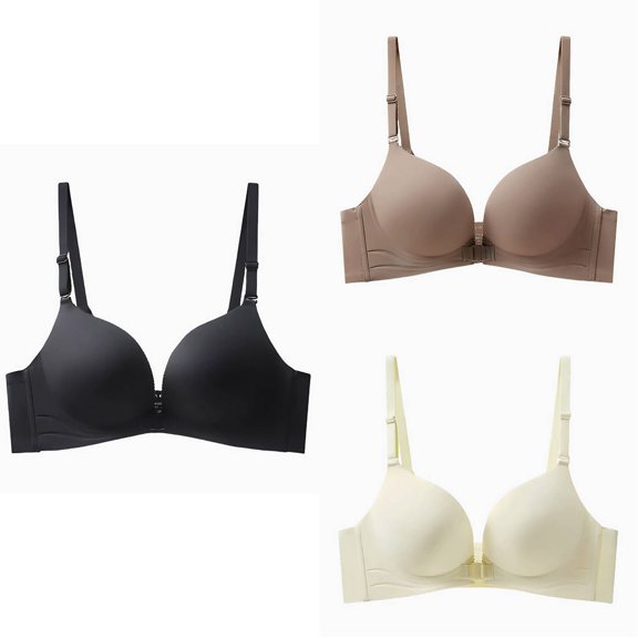 Antinious Ladies Lace Gathered Adjustable Underwire Support Daily Inner Bra