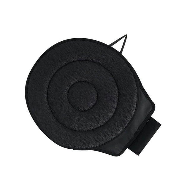 360 Degree Soft Rotating Cushion Car Seat Swivel Chair Seat Pad 360 Degree Pad Black Circle