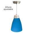 thumbnail image 3 of Lampara De Techo, Luz Ideal, Campana Chica Herraje Satín, Azul., 3 of 5