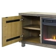 thumbnail image 6 of 96" Fireplace Console Entertainment  Fully Assembled Gray, 6 of 13