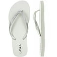 thumbnail image 1 of Womens Flip Flop Glitter T-Strap Thong Sandals Summer Shoes, 1 of 2