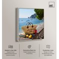 thumbnail image 2 of Capri Coastline Canvas Print Retro Summer Decor by Art Remedy, Silver Frame, 36 x 45, 2 of 6