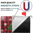 thumbnail image 5 of Merry Christmas Red Plaid Tree Mailbox Covers Magnetic Red Winter Tree Outdoor Mailbox Cover Standard Size 25.5 x 21 Snowflakes Holiday Mailbox Wrap Post Letter Box Cover Decor for Home Garden, 5 of 6
