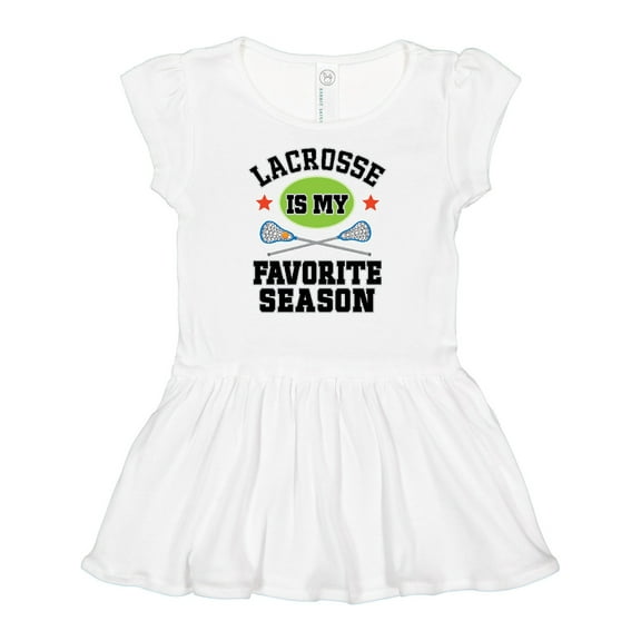 Inktastic Lacrosse is My Favorite Season Girls Baby Dress