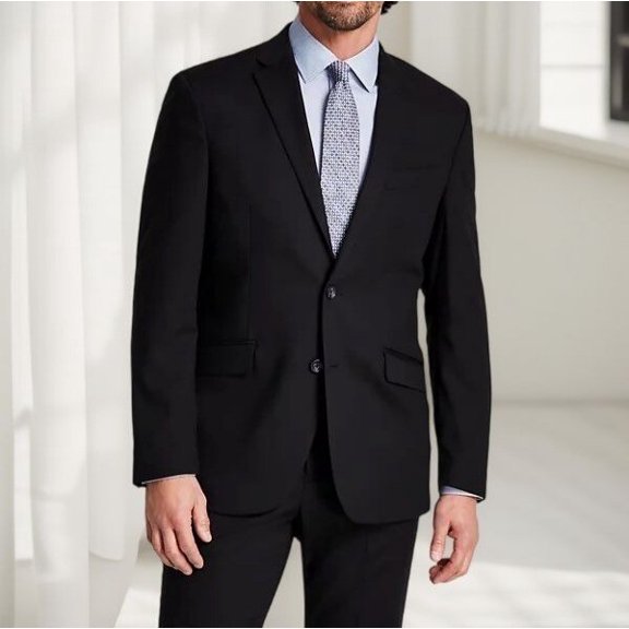 Kenneth Cole Reaction Mens Techni Cole Slim Fit Suit Jacket Black Size 34S NWT