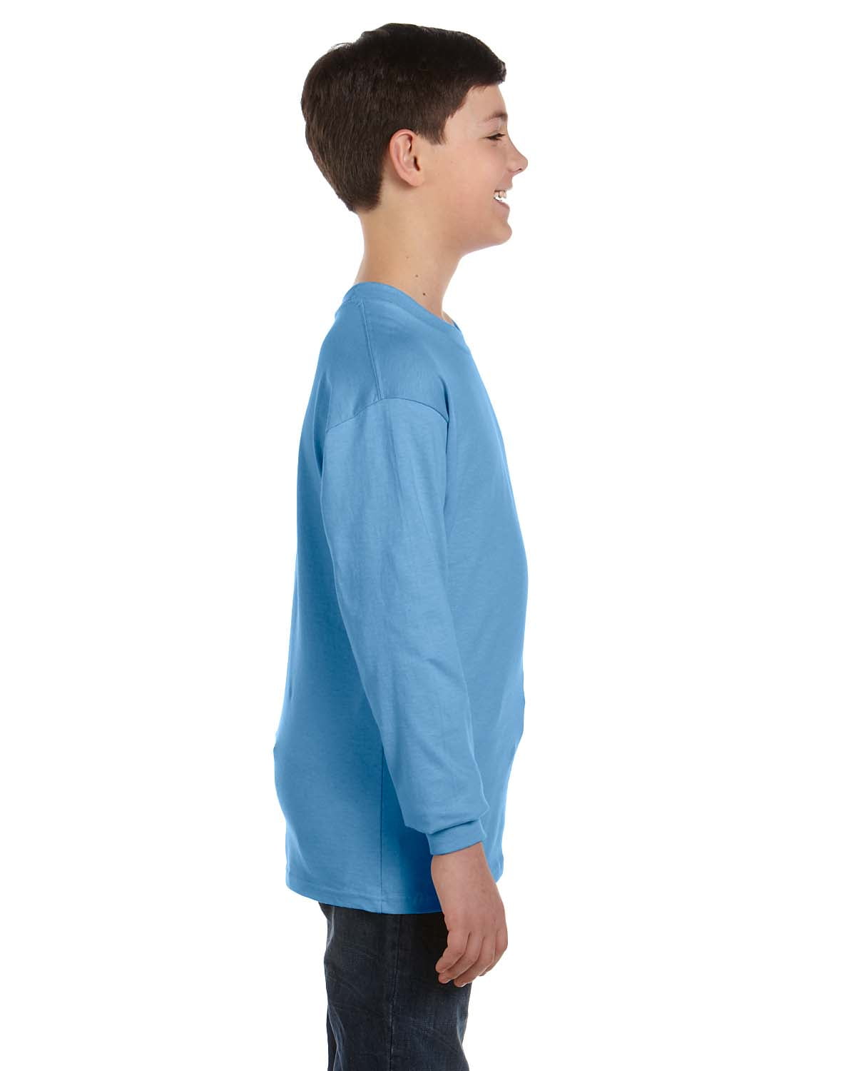 Boys 5.3 oz. Heavy Cotton Long-Sleeve T-Shirt 2 Pack
