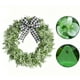 thumbnail image 4 of Spring Bow Artificial Leaf Eucalyptuss Plant Wreath Home Front Door Wall Window Decoration, 4 of 7