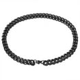 thumbnail image 3 of QQTDFG 8-19mm Polished Black Plated Stainless Steel Cuban Curb Chain Necklace Bracelet-Black-13mm-9inch bracelet, 3 of 5