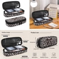 thumbnail image 6 of Pzuqiu Leopard Print Bow School Backpack for Girls 4 Piece 17 Inch Large Capacity Bookbag with Lunch Box Pencil Case Water Bottle Holder Lightweight Breathable Schoolbag for Middle School, 6 of 7