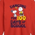thumbnail image 3 of Peanuts - Dancing For 100 Days Of School - Toddler & Youth Long Sleeve Graphic T-Shirt, 3 of 6