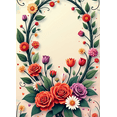 thumbnail image 4 of Floral Backdrop Banner Flower Arrangement Background for Wedding Party Photography Props Decoration Event Romantic Setting Elegant Roses Garden, 4 of 4