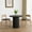 Black-35 inch, variant on WIILAYOK 35.4" Modern Round Dining Table, Wood Kitchen Table for 2 to 3, Pedestal Circle Dining Table for Cafe, Kitchen, Dining Room