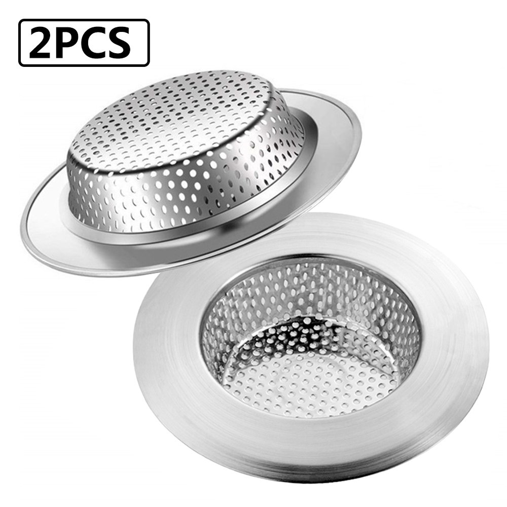 Akoyovwerve Kitchen Sink Strainer, 2 PCS AntiClogging Sink Drain Strainer, 4.5" Diameter Mesh