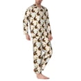 thumbnail image 2 of Sikiie Art cute koala Mens Pajama Set, Soft Warm Long Sleeve Sleepwear, Cozy Button-Down Pjs for Men-Small, 2 of 7