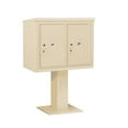 thumbnail image 5 of Salsbury Industries Pedestal Mounted 2 Door Front Load 4C Horizontal Cluster Box Unit with 2 Parcel Locker, 5 of 6
