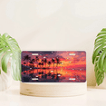thumbnail image 6 of 1 Pcs 2D Flat License Plate Covers & Frames, Sunset over Palm For Decorative Front, Waterproof For Decoration Aluminum License Plate Covers & Frames Cover For Men Women, 12" X 6", 6 of 6