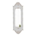 thumbnail image 3 of Sintosin Vintage Rectangular Wall Mirror 13" x 40" with Distressed White Carved Wood Frame, Rustic Decorative Mirror for Living Room, Bedroom, Entrance, 3 of 8
