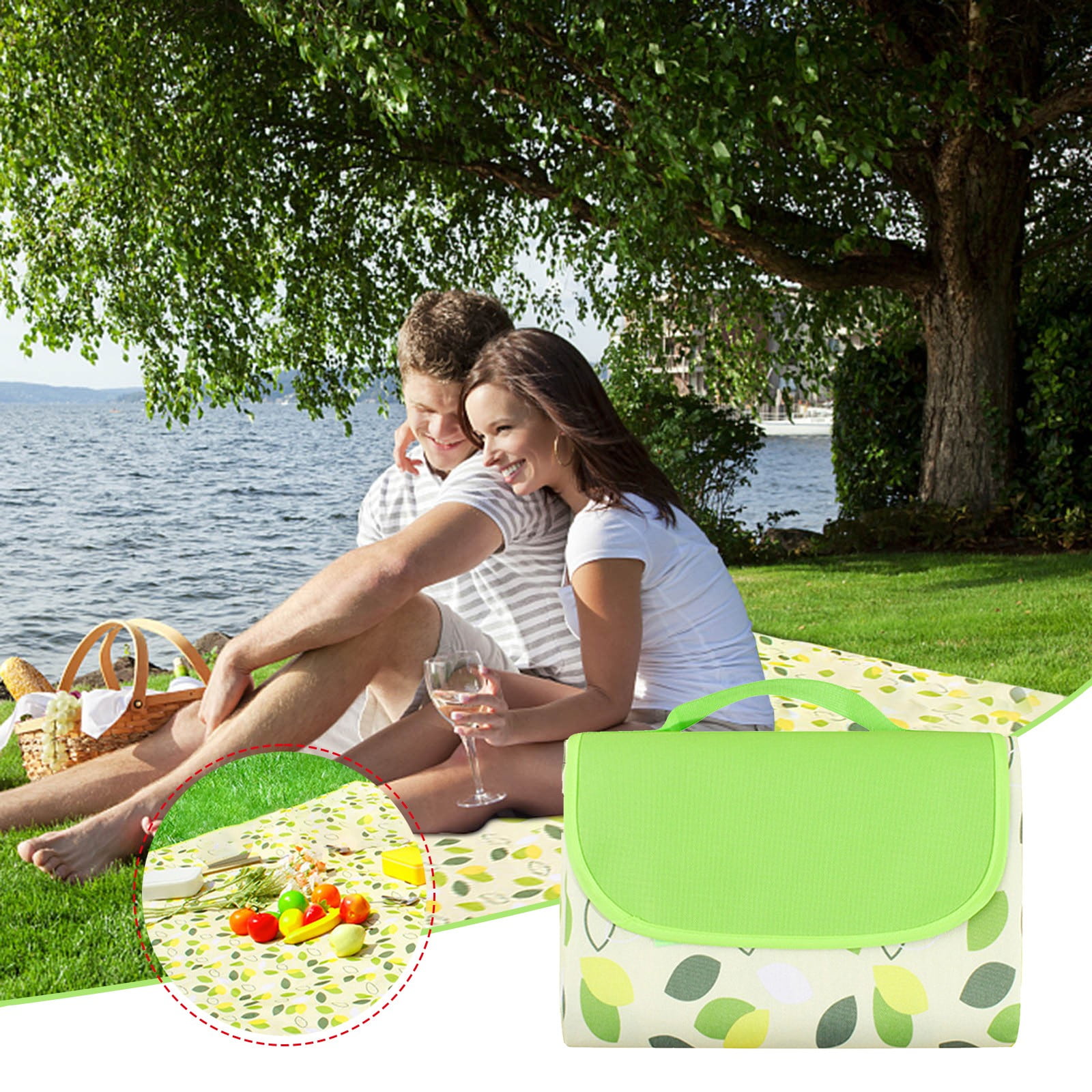 Daiosportswear Clearance Picnic Outdoor Blanket, Waterproof Foldable