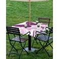 thumbnail image 4 of nqOlkjepod Purple Butterflies Outdoor Tablecloth with Umbrella Hole & Zipper, Modern Art Summer Butterfly Square Table Cover 54x54 Inch, Dining Waterproof Table Cloth Protector for Patio/Party, 4 of 7