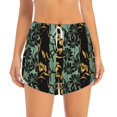 thumbnail image 4 of Lsque Lilies Flowers Printed Women's Running Shorts with Liner Pockets,Elastic Quick Dry Workout Athletic Gym Yoga Shorts,Womens High Waist Shorts-XX-Large, 4 of 9