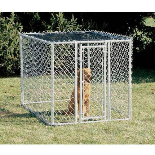 MidWest Chain Link Portable Kennel, Includes a Sunscreen