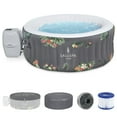 thumbnail image 1 of Open Box Bestway SaluSpa Aruba AirJet Hot Tub with EnergySense Cover, Grey, 1 of 13