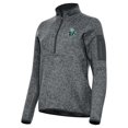 thumbnail image 2 of Women's Antigua Heather Gray New York Liberty Fortune Half-Zip Pullover Jacket, 2 of 3