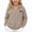 Khaki, variant on NAISIBABY Girls Hooded Sweatshirt – Fleece-Lined Long Sleeve Casual Zip-Up Jacket Purple Size 9
