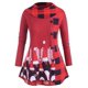 thumbnail image 1 of Camiseta Talla Extra Manga Larga Estampado Cuadros Navidad Rosegal  Mangas largas de talla grande, 1 of 5