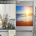 thumbnail image 6 of GZHJMY Summer Beach Sunset Dishwasher Magnet Cover,Refrigerator Decal for Kitchen Appliances Stickers Washing Machine Cabinet Cover Panel Decals 23" Wx26 H, 6 of 6