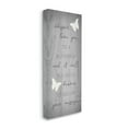 thumbnail image 3 of Stupell Industries Romantic Butterfly Quote Rustic Grey Grain Pattern Canvas Wall Art, 10 x 24, Design by Daphne Polselli, 3 of 5