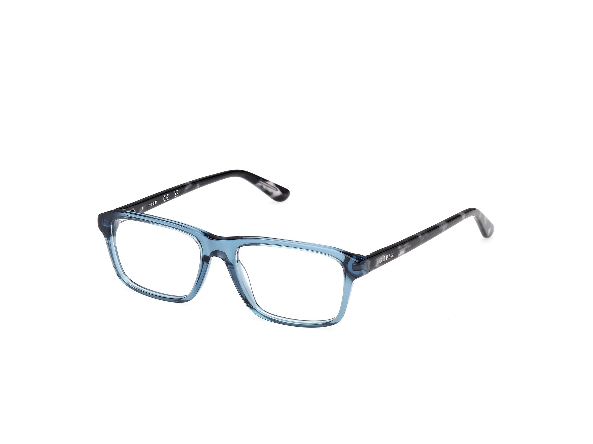 NWT Guess GU50252-087-57 Turquoise 57mm Eyeglasses GUESS Eyeglass Frames & Frames for Glasses | Blue - Walmart.com main image 3