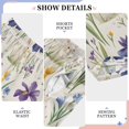 thumbnail image 6 of FORMRS Boys Pajama Pants with Pockets Size 11-12Y Kids Lounge Sleep Bottoms, Blue Floral Rabbit, 6 of 8