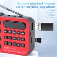 thumbnail image 2 of Reproductor MP3 Radio Pequeña Emergencia FM Portátil BT Soporte USB TF Tarjeta Reproducción, 2 of 9