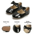 thumbnail image 4 of Toddler Little Girl Black Dress Shoes Size 9 - Girl Ballet Flats Wedding Party, 4 of 6