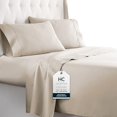 thumbnail image 2 of HC COLLECTION Twin Sheets Set, 3 pc Bed Sheets & Pillowcase Set - Machine Washable for Easy Care - Soft & Breathable All Season Microfiber Sheets with Deep Pockets - Cream, 2 of 4