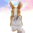 thumbnail image 5 of MOVTOTOP Jouet Lapin en Peluche Marionnette à Main Accessoire de Jeu de Rôle pour Parent Enfant Marron, 5 of 5