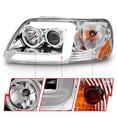 thumbnail image 3 of ANZO 1997-2003 Ford F-150 Projector Headlights w/ Light Bar Chrome Housing - 111504, 3 of 5