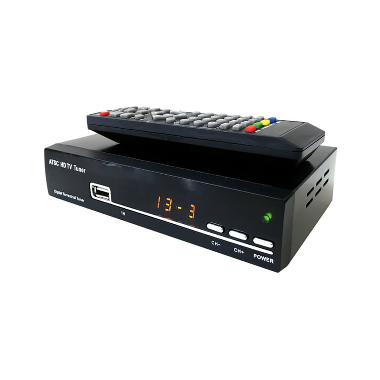 DTV Aerial Set Top Box For Air Broadcast TV Timer Recording USB 2.0 Port EPG TV Guide Closed Caption Support - Walmart.com