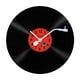 thumbnail image 1 of Reloj de pared de vinilo ligero para decoración del hogar, negro, silencioso, para sala de estar, habitación infantil, estudio, cocina., 1 of 9