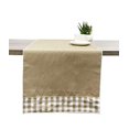 thumbnail image 6 of Fennco Styles Handmade Reversible Checkered Border Design Table Runner, 6 of 17