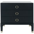 thumbnail image 2 of Safavieh Lorna 3-Drawer Contemporary Night Stand, Navy, 2 of 10