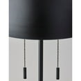 thumbnail image 3 of Adesso Wilder 24" 2-Light Twin Pull Chain Black Desk Lamp with Black Dome Shade, 3 of 5