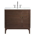 thumbnail image 4 of Modway Ledger 36" Bathroom Vanity in Walnut White, 4 of 9