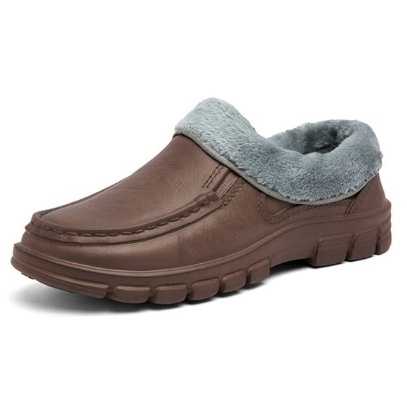 Cyiecw Chef Shoes Men's Non Slip Safety Work Shoes Oil Water Resistant Cotton Shoes Comfortable Casual Shoes for Kitchen Hospital Garden